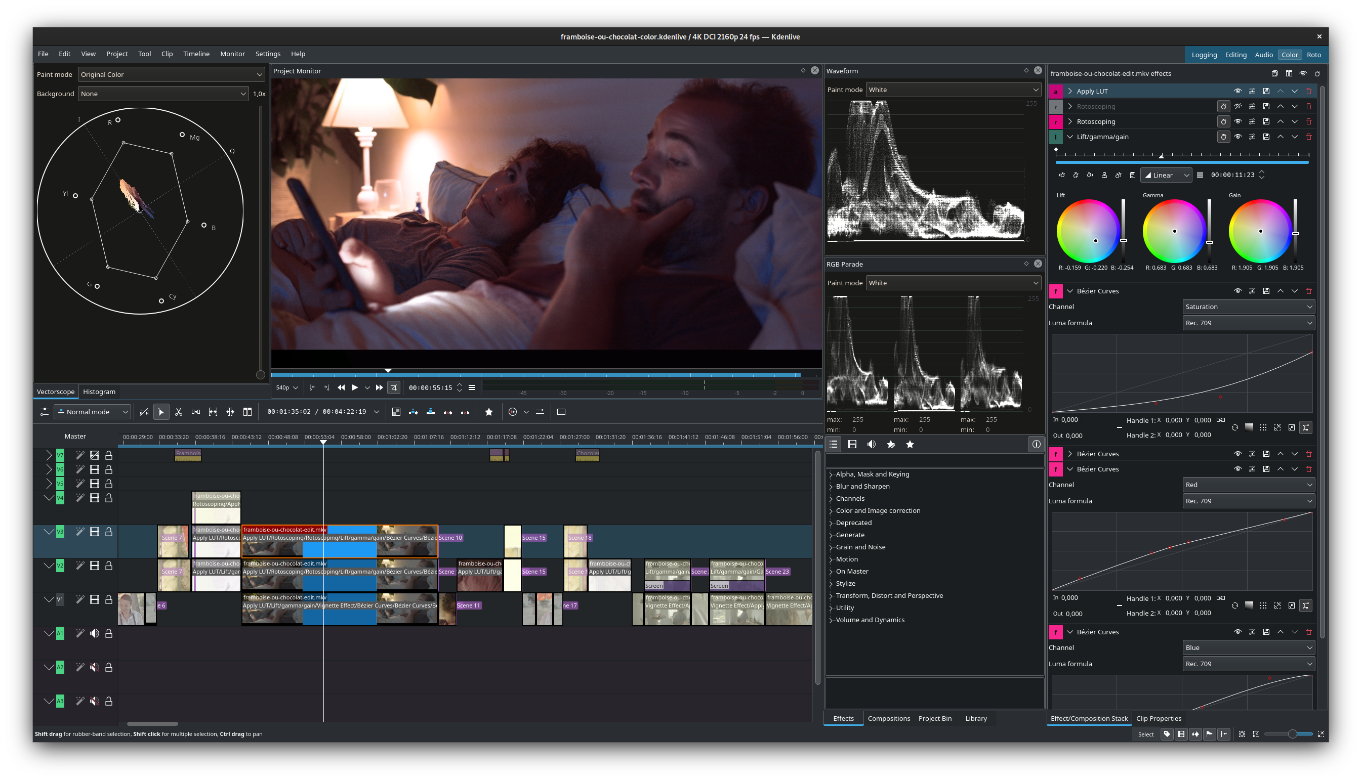 Screenshot of Kdenlive
